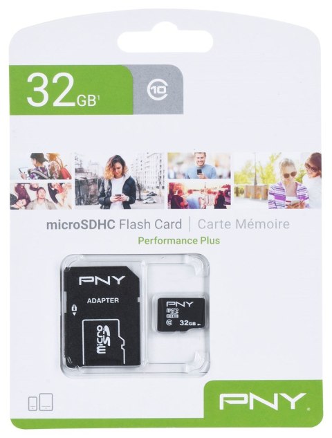 Karta pamięci PNY Performance Plus microSDHC 32GB Karta pamięci PNY Performance Plus microSDHC 32GB