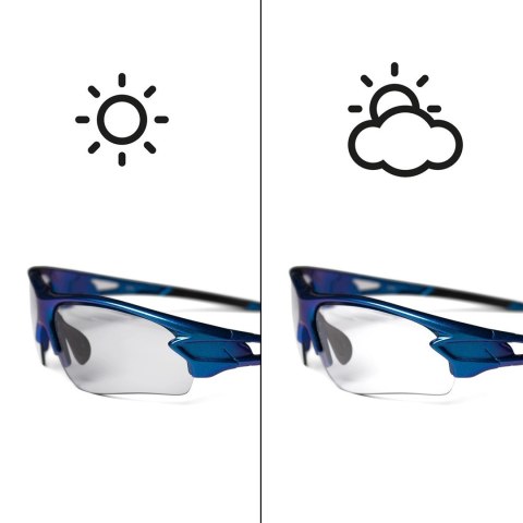 Okulary rowerowe Rockbros 10069 fotochromowe UV400 - niebieskie