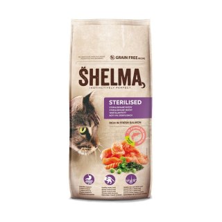 SHELMA karma sucha dla kotów sterylizowanych. Z łososiem 8kg