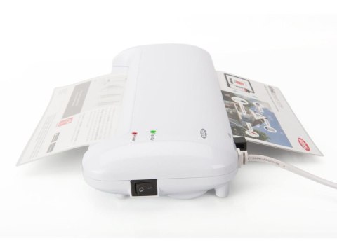 Laminator Ednet A4, prędkość: 400mm/min., grubość: 80-125 mikronów, biały Laminator Ednet A4, prędkość: 400mm/min., grubość: 80-125 mikronów, biały