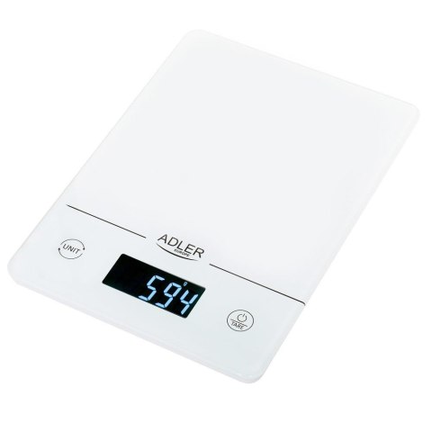 Waga kuchenna Adler AD 3170 do 15kg biała Waga kuchenna Adler AD 3170 do 15kg biała