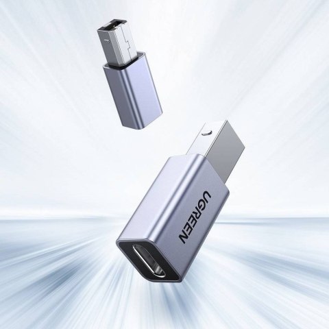 Ugreen adapter przejściówka USB Typ C-USB Typ B (szary) Ugreen adapter przejściówka USB Typ C-USB Typ B (szary)