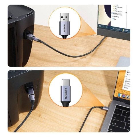Ugreen adapter przejściówka USB Typ C-USB Typ B (szary) Ugreen adapter przejściówka USB Typ C-USB Typ B (szary)