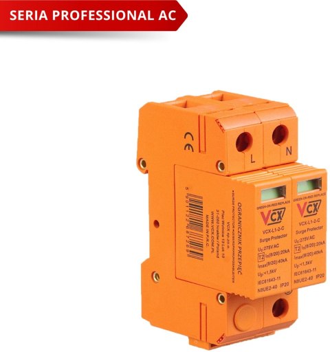 Ogranicznik przepięć klasy C 2P (T2) Professional Ogranicznik przepięć klasy C 2P (T2) Professional