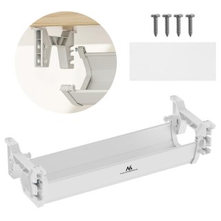 Organizer podbiurkowy na kable/ przedłużacz Maclean, max. obciążenie 5kg, biały, MC-106 W