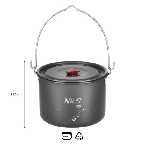 NC17117 GARNEK TURYSTYCZNY Z POKRYWKĄ 4 L NILS CAMP NC17117 GARNEK TURYSTYCZNY Z POKRYWKĄ 4 L NILS CAMP