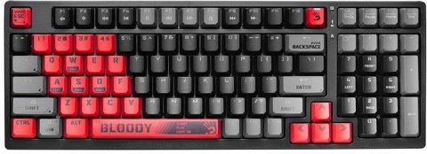 Klawiatura mechaniczna A4TECH BLOODY S98 USB Sports Red (BLMS Red Plus Switches) Klawiatura mechaniczna A4TECH BLOODY S98 USB Sports Red (BLMS Red Plus Switches)