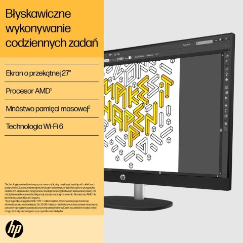 HP 27-cr0222nw AIO Ryzen 7 7730U 27.0"FHD IPS AG 300nits 16GB DDR4 SSD512 Radeon 680M LAN Win11 2Y Shell White HP 27-cr0222nw AIO Ryzen 7 7730U 27.0"FHD IPS AG 300nits 16GB DDR4 SSD512 Radeon 680M LAN Win11 2Y Shell White