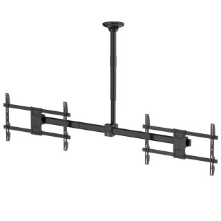 Uchwyt sufitowy dla dwóch TV Maclean MC-111 B, max. obciążenie 2x40kg, 34-60", max VESA 600x400
