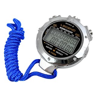 Cyfrowy stoper w metalowej obudowie 10 międzyczasów - Legend Sport