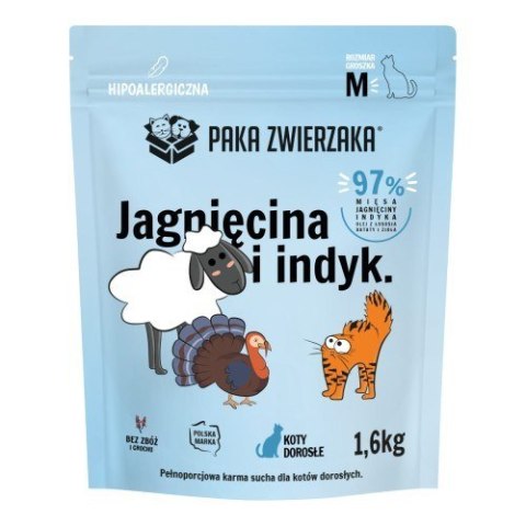 Paka Zwierzaka Jagnięcina z indykiem "M" 1,6kg Paka Zwierzaka Jagnięcina z indykiem "M" 1,6kg