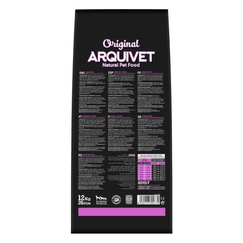 Arquivet Original Adult Jagnięcina z ryżem 12 kg Arquivet Original Adult Jagnięcina z ryżem 12 kg