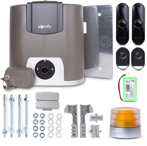 Zestaw Somfy Elixo 500 3S IO Comfort Pack do 500kg bram przesuwnych Zestaw Somfy Elixo 500 3S IO Comfort Pack do 500kg bram przesuwnych