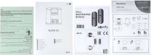 Zestaw Somfy Elixo 500 3S IO Comfort Pack do 500kg bram przesuwnych Zestaw Somfy Elixo 500 3S IO Comfort Pack do 500kg bram przesuwnych