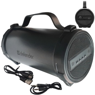 GŁOŚNIK PRZENOŚNY DEFENDER G24 BLUETOOTH/FM/TF/USB 10W CZARNY AKUMULATOROWY