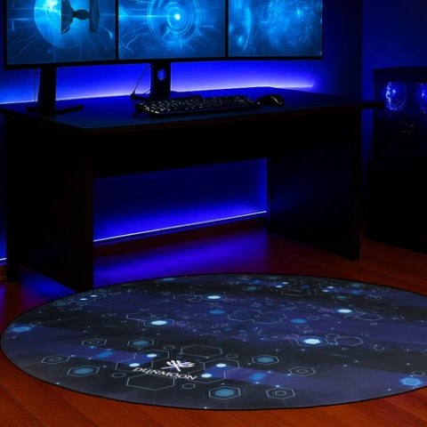 Mata gamingowa pod fotel okrągła Dunmoon 25956 dywanik gruby mocny materiał