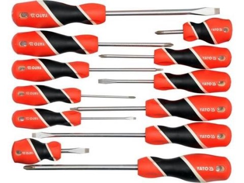 Zestaw wkrętaków 12 szt YT-25967 YATO