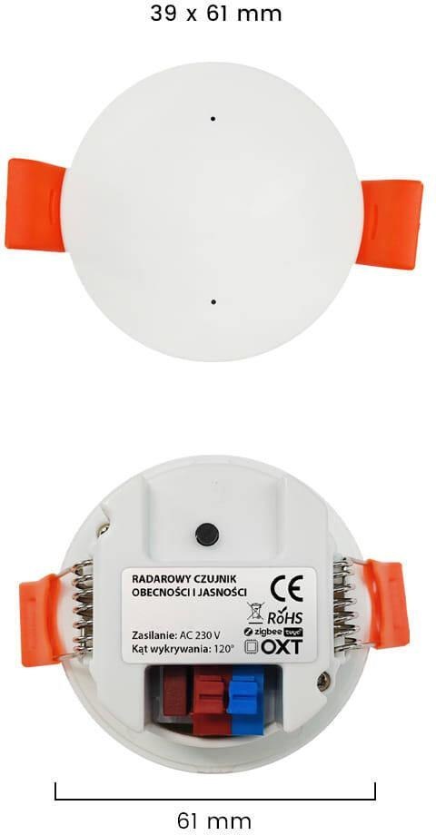 OXT Czujnik radar obecności jasności 230V WiFi TUYA T150