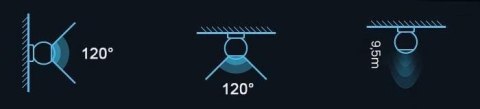 OXT Czujnik radar obecności jasności 230V WiFi TUYA T150