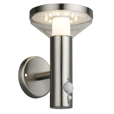Kinkiet solarny LED Maclean MCE455 C/M, czujnik, 3 tryby świecenia, IP44, Bateria Li-ion 18650 3,7V 1200 mAh, chrom mat Kinkiet solarny LED Maclean MCE455 C/M, czujnik, 3 tryby świecenia, IP44, Bateria Li-ion 18650 3,7V 1200 mAh, chrom mat
