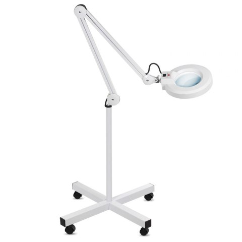 Lampa kosmetyczna Maclean MCE152 na kółkach z lupą 5 dioptrii, powiększenie 8x, LED Lampa kosmetyczna Maclean MCE152 na kółkach z lupą 5 dioptrii, powiększenie 8x, LED