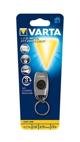 Latarka VARTA LED EASY LINE Metal Key Chain Light 2x CR2016 Latarka VARTA LED EASY LINE Metal Key Chain Light 2x CR2016