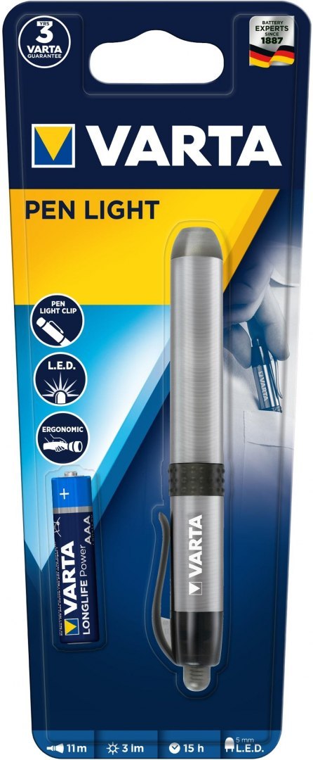 Latarka VARTA Pen Light LED 1AAA (+1xAAA HE) - 1 szt Latarka VARTA Pen Light LED 1AAA (+1xAAA HE) - 1 szt
