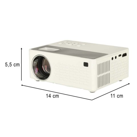 Projektor rzutnik przenośny dla dzieci LED TFT LCD 16:9 1920x1080 USB 20W biały