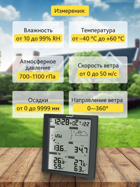 Stacja meteorologiczna Levenhuk Wezzer PRO LP310