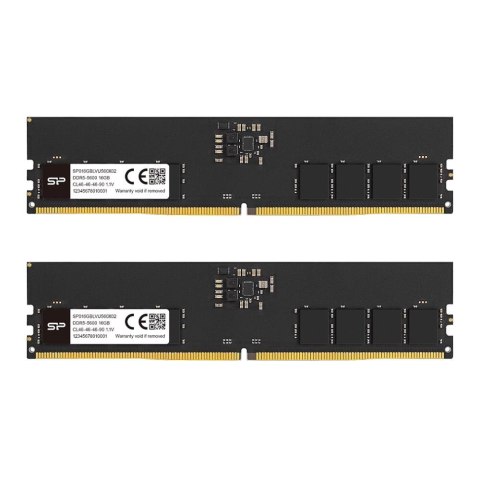 Pamięć DDR5 Silicon Power 32GB (2x16GB) 5600MHz CL46 1,1V Black