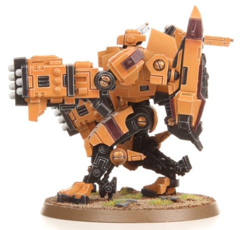 Warhammer 40K – Tau XV88 Broadside Battlesuit + drony, 91 części, BTC