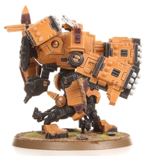 Warhammer 40K – Tau XV88 Broadside Battlesuit + drony, 91 części, BTC