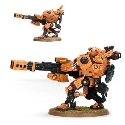 Warhammer 40K – Tau XV88 Broadside Battlesuit + drony, 91 części, BTC