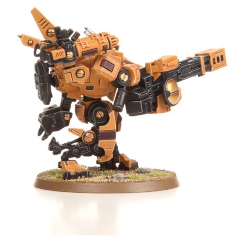 Warhammer 40K – Tau XV88 Broadside Battlesuit + drony, 91 części, BTC