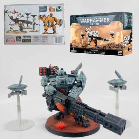 Warhammer 40K – Tau XV88 Broadside Battlesuit + drony, 91 części, BTC