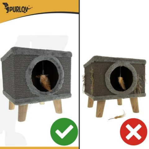 Legowisko dla kota - domek na nóżkach Purlov 26215