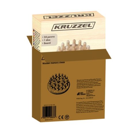 Szachy pamięciowe - drewniane Kruzzel 26251