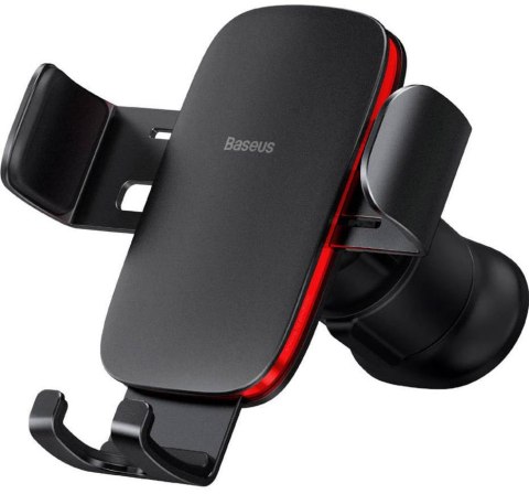 Uchwyt samochodowy na telefon do kratki nawiewu Baseus Metal Age II Gravity, czarny