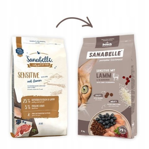 BOSCH Sanabelle Sensitive z Jagnięciną 8kg