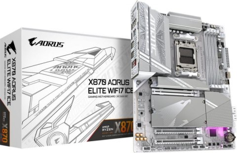 Płyta główna GIGABYTE X870 AORUS ELITE WIFI7 ICE (Socket AM5 /ATX)