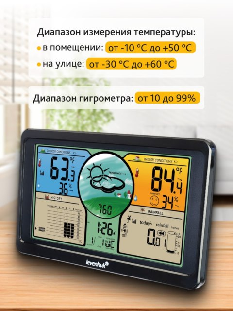 Stacja meteorologiczna Levenhuk Wezzer PLUS LP70