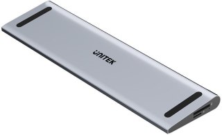 Unitek Stacja dokująca KVM z funkcją podstawki, potrójne wyjście 4K, USB-C, MST, HDMI 2.0
