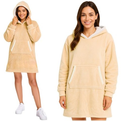 Bluza XXL - koc beżowy Ruhhy 26146