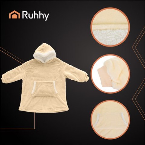Bluza XXL - koc beżowy Ruhhy 26146