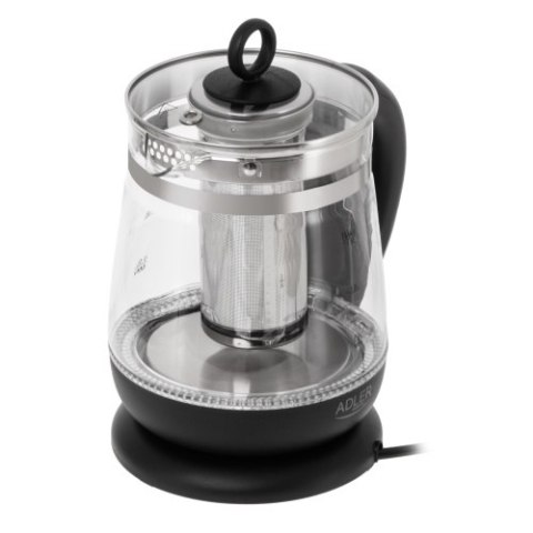 Czajnik szklany 1,5 L z zaparzaczem i regulacją temperatury | 1,5 L | LED | 60-100°C |