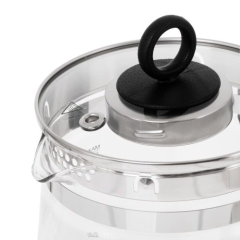 Czajnik szklany 1,5 L z zaparzaczem i regulacją temperatury | 1,5 L | LED | 60-100°C |