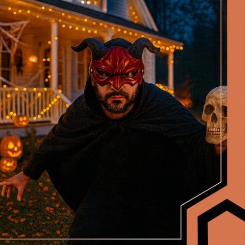 Maska demon/diabeł Ruhhy 26123