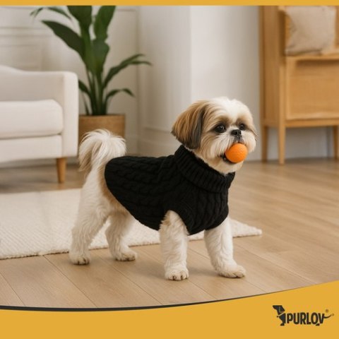 Ubranko dla psa/kota roz. L czarne Purlov 26218