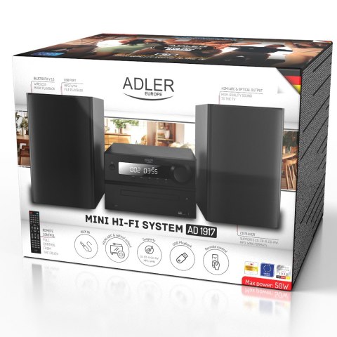 Wieża HI-FI z Bluetooth, CD, USB i radiem FM