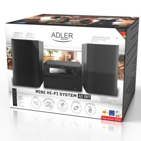 Wieża HI-FI z Bluetooth, CD, USB i radiem FM